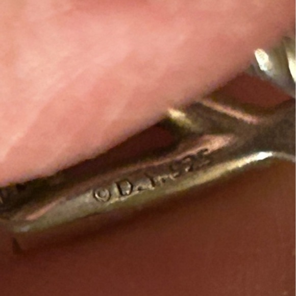 David Yurman vintage sterling silver infinity cable band topaz size 6 3/4 - Picture 14 of 14